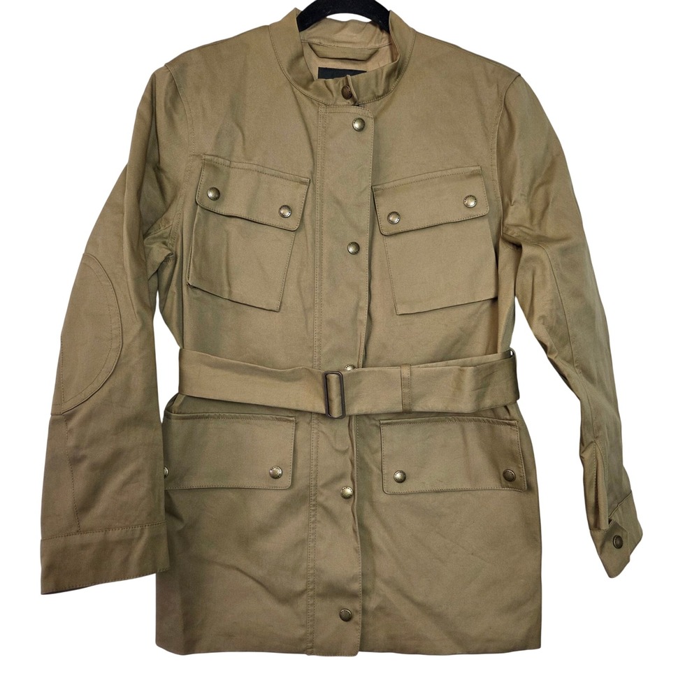 NWT Banana Republic 100% Cotton Belted Utility Jacket Khaki S